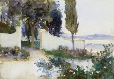 Cancelli di una villa in Italia da John Singer Sargent